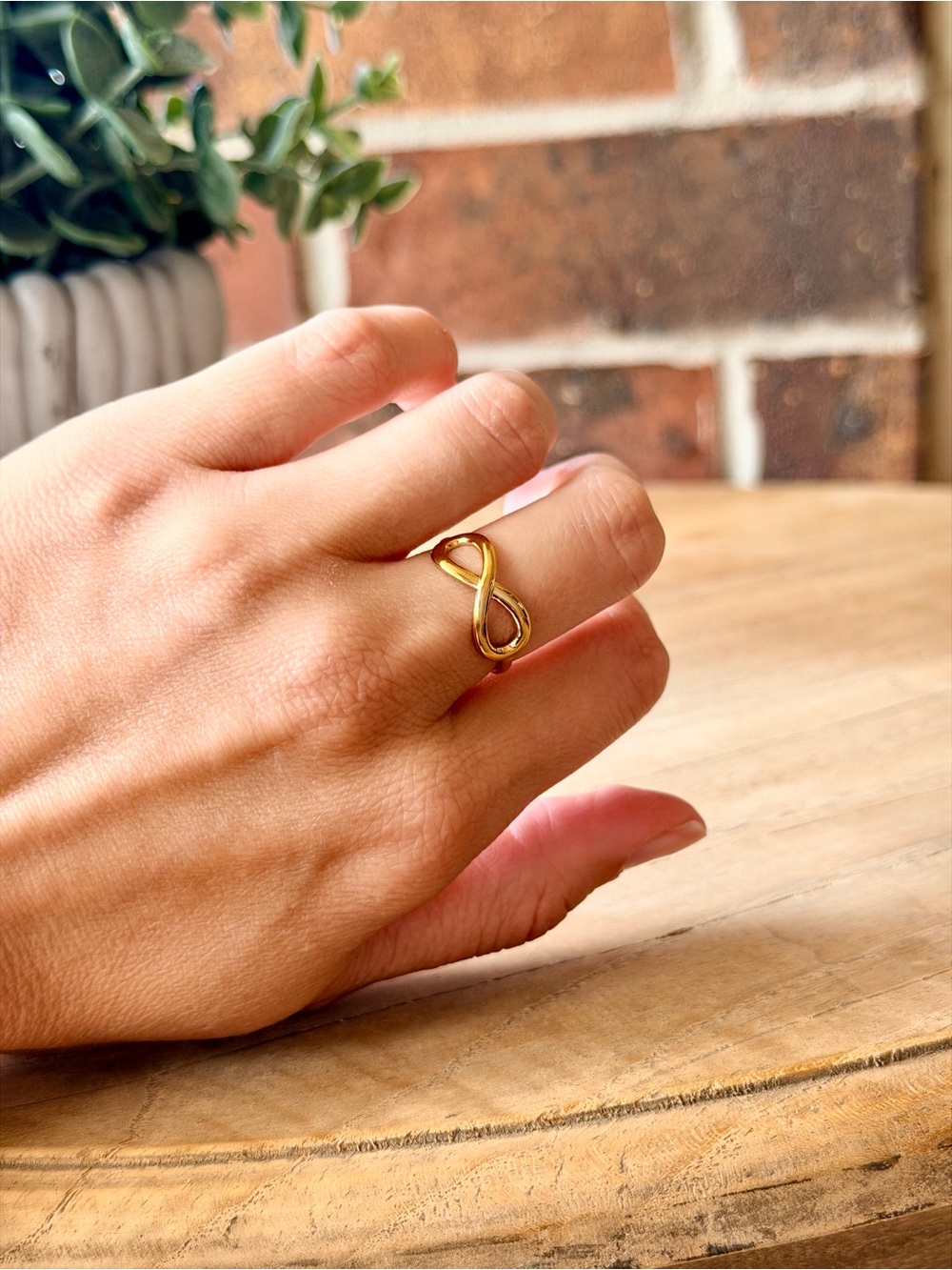 Gold Infinity Ring - Picture 3 of 3